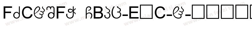 FZCHSFW GBpc-EUC-H字体转换